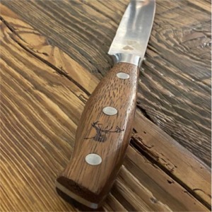 Service 6 couteaux à viande avec cerf gravé