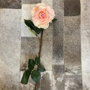 Grande rose rose h : 82 cm